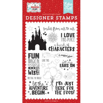 Echo Park A Magical Place Clear Stamps - Smiles From Ear To Ear